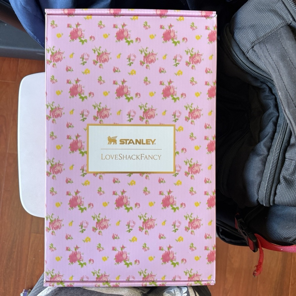 Stanley LoveShackFancy Ibiza Sunset PInk floral 40oz *BOXES ONLY*